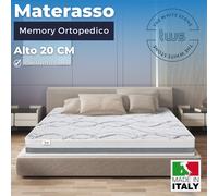 Materasso Memory 20 cm | Ergonomico, Anallergico, Traspirante, Ortopedico