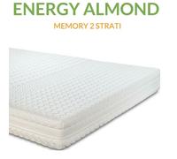 MATERASSO MEMORY ENERGY ALMOND ORTOPEDICO FIBRA INDEFORMABILE EVERGREENWEB