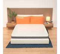 AILIME SRL Materasso Zaza' Matrimoniale 160x200 Memory + waterfoam Alto 18 cm Rivestimento Bayscent