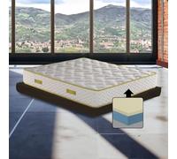 Materasso memory foam matrimoniale 170X200 Cm, Materasso semi rigido ortopedico contro il mal di schiena ALTO 25 Cm | Materasso memory che NON SI SCALDA con imbottitura anallergica - MOD. MEMORY25