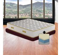 Materasso memory foam Piazza e mezzo 130X200 Cm, Materasso semi rigido ortopedico contro il mal di schiena ALTO 30 Cm | Materasso memory che NON SI SCALDA con imbottitura anallergica - MOD. MEMORY30
