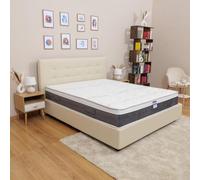 Materasso memory Matrimoniale modello Melody, misura 140x200 H23 cm, con rivestimento Aloe Argento ZIP Sfoderabile anallergico antiacaro con 7 zone di portanza differenziata
