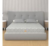 Materasso Sfoderabile Memory Foam e Molle Insacchettate, matrimoniale 160x190 alto 25 cm - Ortopedico, Rigidità Medio-Alta, Rivestimento Silver - Box System, 100% Made in Italy | Sensation