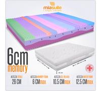 AILIME SRL Materasso Matrimoniale SFODERABILE 170X200X26 CM Memory Foam Ortopedico Dispositivo Medico Prime