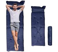 Materasso per campeggio Blow Up, tappetini da campeggio portatili e impermeabili da 72x24 pollici con cuscino, tampone per sonnificante con splabile comfort per zaino in spalla, escursioni, padini da