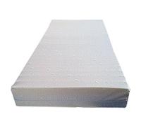 MATERASSO PER CULLE E LETTINI SOTTOCOSTO DAVIDE 3D "AIR FRESH"; 64X124 COMPLETAMENTE SFODERABILE SU DUE LATI, ALTO 10 CM IN POLIURETANO ESPANSO WATERFOAM, ORTOPEDICO ANALLERGICO E ANTIACARO, FODERA 3D AIR FRESH