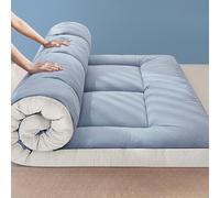 Materasso per dormitorio, in fibra di soia, ergonomico, ad alto rimbalzo, traspirante, leggero e soffice, trapuntatura 3D, design salvaspazio (150 x 200 cm)