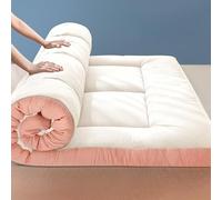 Materasso per dormitorio, in fibra di soia, ergonomico, ad alto rimbalzo, traspirante, leggero e soffice, trapuntatura 3D, design salvaspazio (150 x 200 cm)