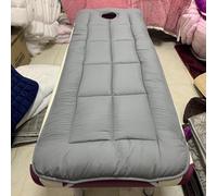 Materasso per Lettino da Massaggio Antiscivolo con Testa Quadrata, con/Senza Foro per Il Respiro, Copriletto Spa, Protezione per Salone di Bellezza, Accessori per Massaggi in Tin, Grey1, 70x190cm