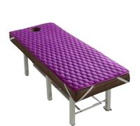 Materasso Per Lettino Da Massaggio Materasso for letto da salone di bellezza, cuscino spesso, materasso antiscivolo, tappetino for , for massaggio Tuina con foro per la Bellezza(Purple,80x190cm)