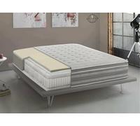 Materasso Piazza e Mezza Luisa, Ortopedico in Memory Foam e Micromolle insacchettate, 100% Made in Italy, Anti acaro e Anallergico, Cm 120x190h37
