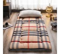 Materasso Pieghevole Futon Giapponese, Materasso Arrotolabile Tappetino Tatami, Lettino da Pavimento Traspirante Letto per Gli Ospiti per Divano da Campeggio, Twin Full Queen ( Color : B , Size : Sing