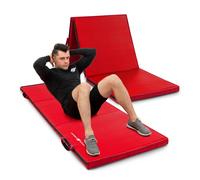 Materasso pieghevole ginnico duro in velcro 180 x 60 x 5 cm rosso - Marbo Sport