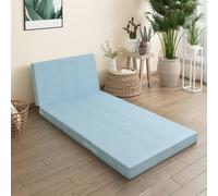 Materasso pieghevole in memory foam quattro volte, portatile, pieghevole, per dormire e per gli ospiti, con copertura lavabile