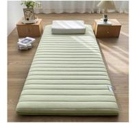 Materasso, pieghevole in stile minimalista, morbida superficie trapuntata, supporto leggero in schiuma, cuscino per dormitorio per studenti, campeggio camera degli ospiti (A, 120 x 200 cm)