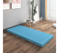 Materasso pieghevole portatile in memory foam - 4 volte letto da viaggio topper per gli ospiti lavabile ideale per uso a pavimento e facile da riporre comoda soluzione per dormire.