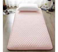 Materasso pieghevole portatile - spesso tappetino per dormire da pavimento versatile futon per lettino da campeggio divano comodo cuscino per dormire - FBIFFQQQD-PINK-90 x 200 cm
