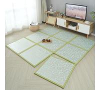 Materasso pieghevole tradizionale giapponese, in rattan naturale, traspirante, estivo, per camera degli ospiti, spazio per meditazione, soggiorno, camera da letto, sala giochi (G, 120 x 180 cm)