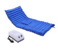 Materasso pressione alternata for comoda pompa silenziosa PVC impermeabile | Materasso ad aria antidecubito Materasso pressione d'aria piaghe decubito,prevenzione(Sapphire blue)