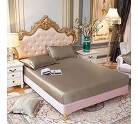 Materasso Protector Satin Rayon Aderente Foglio Letto a Letto Filewcase Solid Elastic Band Cover Materasso per Materasso per la casa Cover per materass