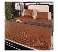 Materasso Raffreddamento Dormire Estivo per Letto in Rattan,Pieghevole Stuoia di Bambù per Letto, Pastiglie Fredde Coprimaterasso Singoli Matrimoniali,Uso Su Entrambi I Lati,per Casa,con Federa ( Colo