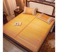 Materasso Raffreddamento In Bambù Per Dormire, Stuoia Per Letto Di Bambù Pieghevole Liscia E Traspirante, 190/195/200cm Uso Su Due Lati, Stuoia Bambu Letto Per Il Letto Matrimoniale Di Casa ( Size : L