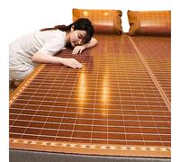 Materasso Raffreddamento In Bambù, Stuoie Per Dormire Estive Pieghevole E Traspirante, Stuoie Di Sonno Di Estate Di 190/195/200/220 Cm Per La Famiglia Del Letto Matrimoniale. ( Size : L195xW140cm/L77x