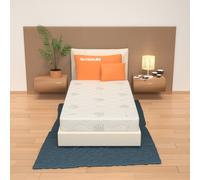 MiaSuite Materasso Singolo 80x200 Sfoderabile, Alto 19 cm - Waterfoam, Rivestimento in Aloe Vera | Lupin I - LupinIH19_80x200x19