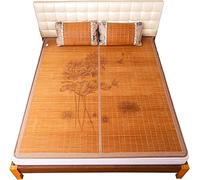 materasso Tappetini estivi Coprimaterasso in bambù Coprimaterasso estivo Tappetino for dormire Pezzo fresco ma non pieghevole Pieghevole su due lati for il dormitorio della scuola domestica)(A,1.8*2M(
