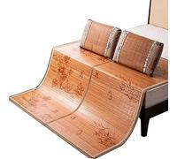 materasso Tappetini estivi Coprimaterasso in bambù Coprimaterasso estivo Tappetino for dormire Pezzo fresco ma non pieghevole Pieghevole su due lati for il dormitorio della scuola domestica)(B,1.5*2M(