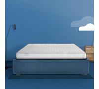 Materasso una piazza e mezzo 160x200 h16 imbottitura in fibra 100% Made in Italy