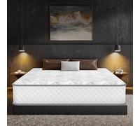 Materasso Viscoelastica 140x190 cm, Altezza 28cm, Materasso Ibrido Memory Foam e Molle Insacchettate, Ergonomico 10 Zone, Media Rigidità, Antibatterico, Traspirante, Anallergico, Certificato Oek-Tex