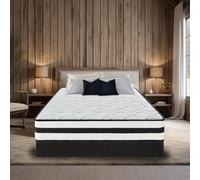 Materasso Viscoelastica 140x190 cm, Materasso Ibrido Latex Altezza 27cm, Molle Insacchettate, Ergonomico 10 Zone, Media Rigidità, Certificato Oek-Tex, Traspirante, Anti-Umidità, Lusso, Durevole