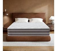 Materasso Viscoelastica 140x190 cm, Materasso Ibrido Memory Foam e Molle Insacchettate, Ergonomico 10 Zone, Media Rigidità, Antibatterico, Traspirante, Anallergico, Certificato Oek-Tex, Altezza 26cm