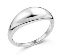 MATERIA by Matthias Wagner Anello da donna in argento Sterling 925 bombato, con scatola portagioie SR-174, Argento sterling