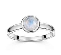 MATERIA by Matthias Wagner Anello in argento 925, rotondo, da donna, in diversi colori e dimensioni, Argento sterling