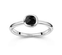 MATERIA by Matthias Wagner Anello quadrato in argento 925 per donna, Gemma, Onice
