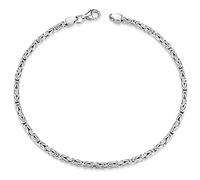 MATERIA by Matthias Wagner Bracciale da uomo in argento 925 rodiato, 2,5 mm