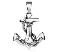 MATERIA by Matthias Wagner Ciondolo a forma di ancora, in argento 925, da uomo, marino, KA-8, Argento