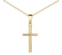 MATERIA by Matthias Wagner Ciondolo a forma di croce in argento 925 in 3 colori a scelta con catena KA-305, ohne Kette, Argento sterling