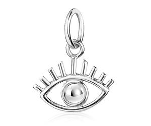 MATERIA by Matthias Wagner Ciondolo a forma di occhio in argento 925 da donna, con catena, Argento