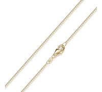MATERIA by Matthias Wagner Collana veneziana da donna, 1 mm, in argento 925, placcata in oro 6 lunghezze, K15, Argento sterling