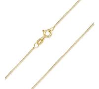 Materia Gioielli, 925 argento placcato oro 1 mm, collana da donna, catena in 40 45 50 60 70 cm, # K69