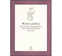 Materia giudaica. Rivista dell'Associazione italiana per lo studio del giudaismo (2003). Vol. 2