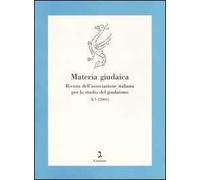 Materia giudaica. Rivista dell'Associazione italiana per lo studio del giudaismo (2005). Vol. 1
