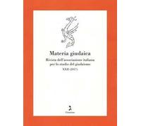 Materia giudaica. Rivista dell'Associazione italiana per lo studio del giudaismo (2017)