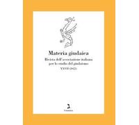 Materia giudaica. Rivista dell'Associazione italiana per lo studio del giudaismo (2022). Vol. 27/1