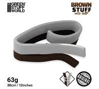 Materia Marrone 12' (30cm) in ROTOLO CON UNO SPAZIO- Brown Stuff Stucco Scolpire