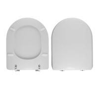 Materialcasa Ydra dedicato, tavoletta wc in resina poliestere colata, moderna, bianca, WC seat