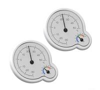 Materiale ABS doppio per quadrante termoigrometro Set progettato per il monitoraggio del clima interno a lungo termine senza sostituzione della batteria 2pcs